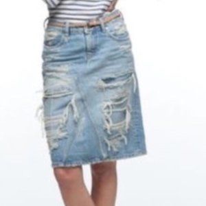 Maison Scotch "Amsterdams Blauw" Rock N Roll Denim Skirt "Scotch & Soda" Size 2